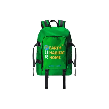 FINITE LOOP Eco Friendly Fabric Backpack Unisex Green