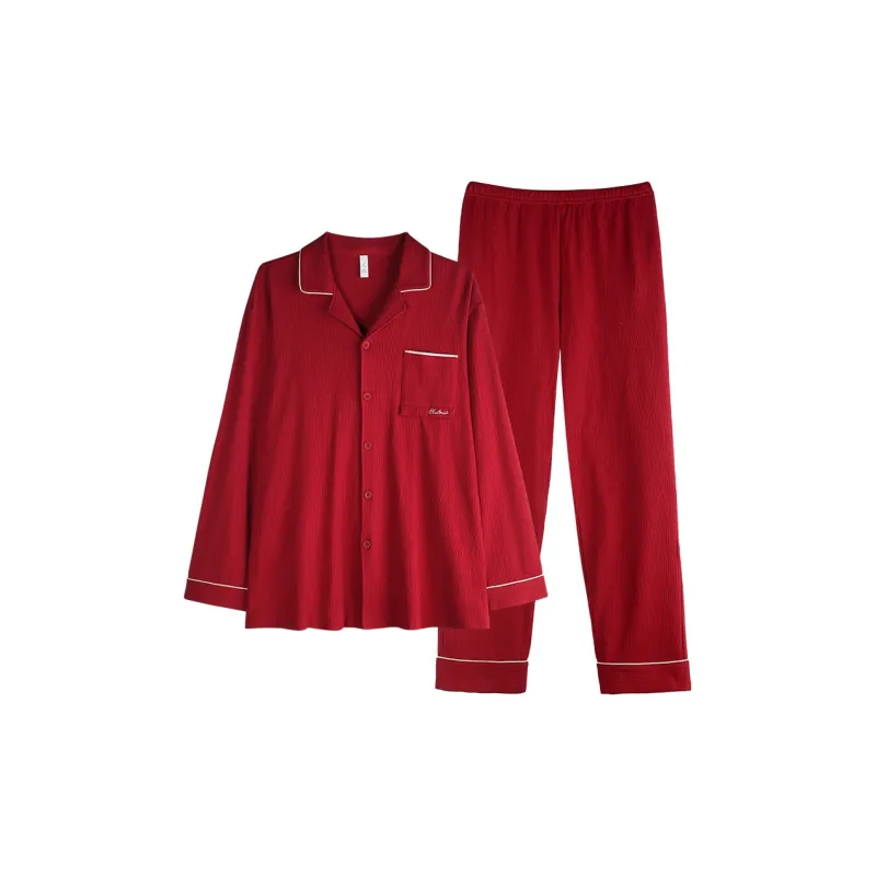 Xuan Liang Pajama Set Unisex Maroon-1