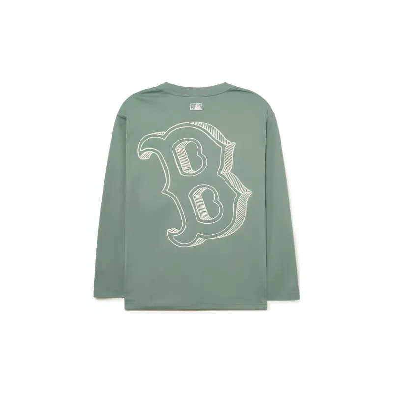 MLB Basic Boston Red Sox T Shirt Unisex Pea Green-1