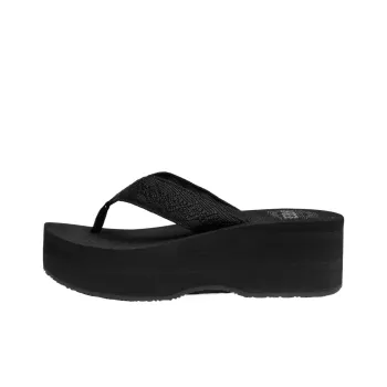 REEF EVA Rubber Sole Abrasion Resistant Flip Flops Women's Black