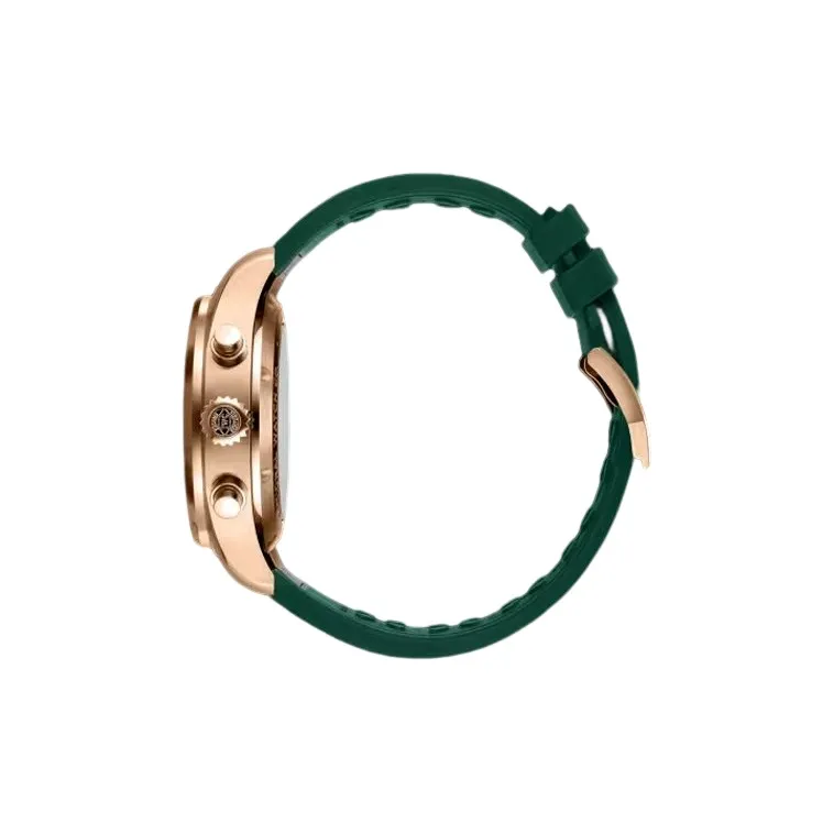 IWC PILOT Automatic Mechanical Movement Men's Watches Watch 41mm Green Dial 18K Red Gold Watch Case Rubber Strap-3