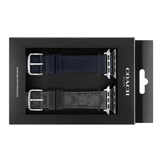 COACH Watch Band Apple Compatibility Cowhide Leather Material-4