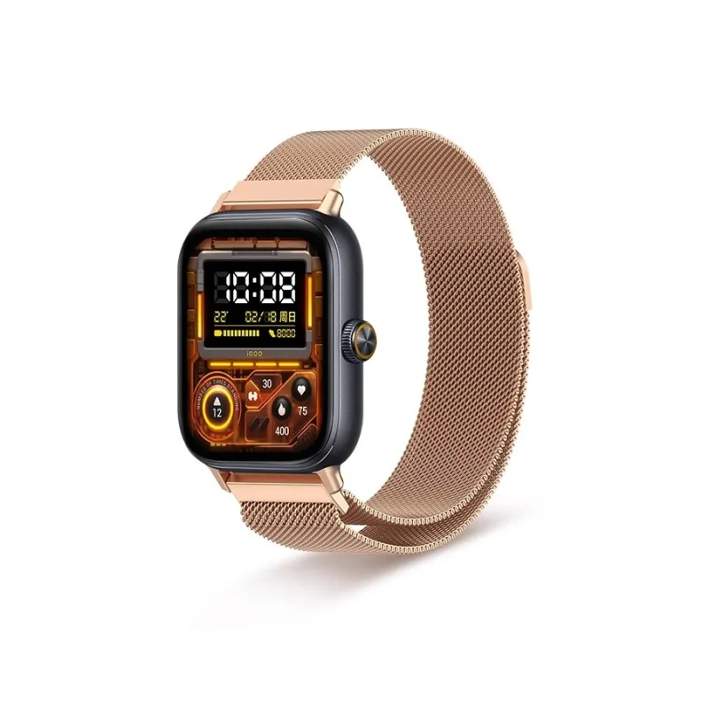 FZRT Vivoiqoo Compatibility Watch Band Beige Blue Magnetic Steel Band Metal Quick Release Style Metal-5