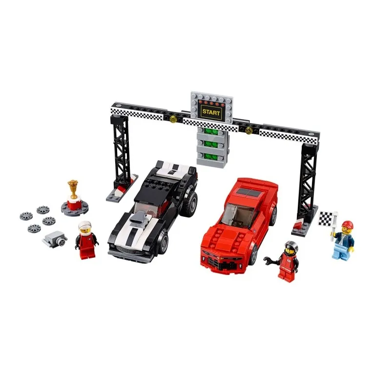 LEGO Super Racing Collection Chevrolet Camaro Drag Race Building Blocks 445pcs 75874-2
