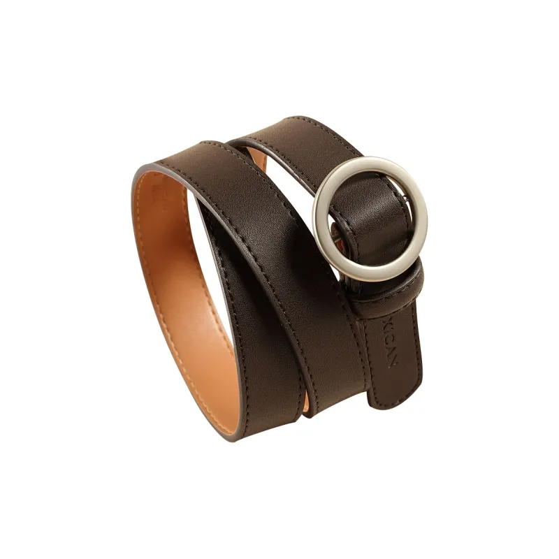 MEXICAN Cow Leather Belts Women's 2.4cm-6
