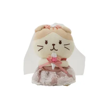 HAPINS Cat Wedding Ornament Plush, New Marriage Bedding Doll, Anniversary Gift Dolls Plush Doll 14cm Height