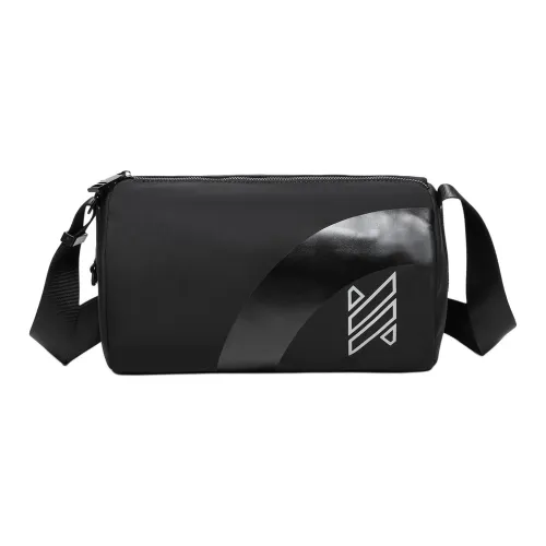 NOMK Oxford Techwear Sling Bag Cylinder Bag Yoga Backpack Shoulder Bag Crossbody Bag Medium Size Unisex Black