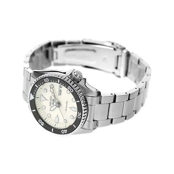 SEIKO Automatic Mechanical Movement Stainless Steel Strap Watch Men's Watches Yellow Watch Dial SBSA227-1