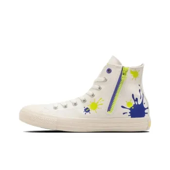 Splatoon 3 x Converse All Star Anti Slip Wear Resistant High Top Canvas Shoes Unisex White