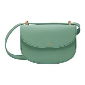 A.P.C Leather Shoulder Bag, Crossbody Bag Women's Green