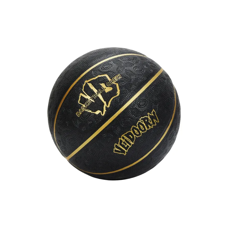 VEIDOORN PU Basketball Black Gold Size 7 Training Unisex-10