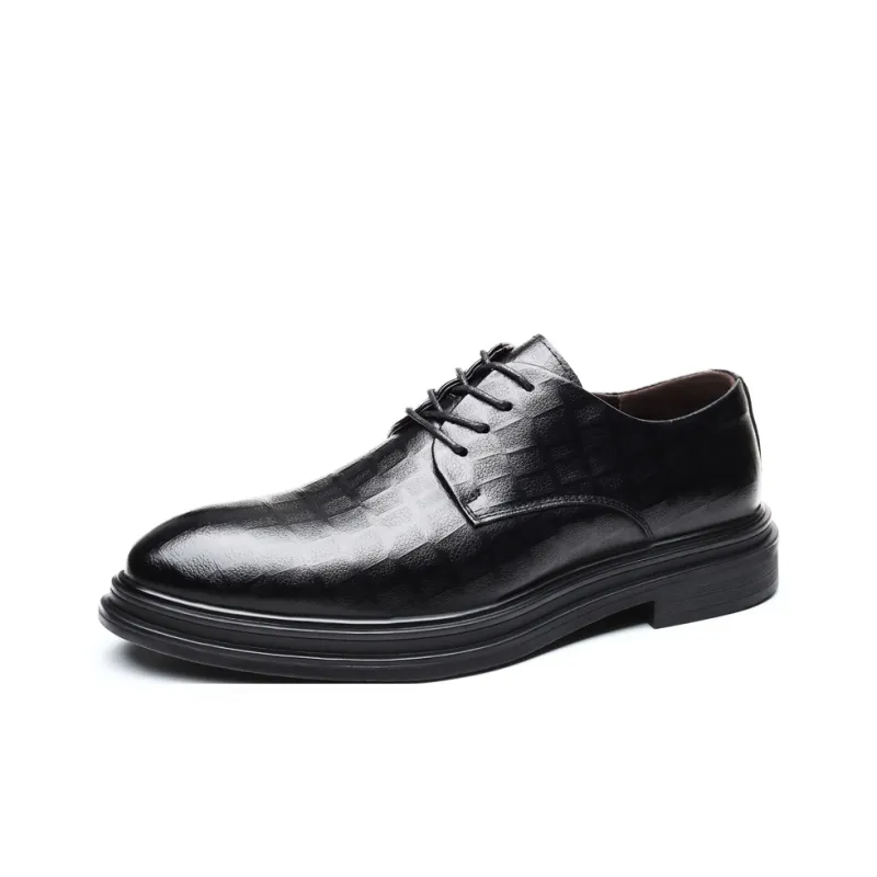 King Jinmai Dress Shoes Men Black-1