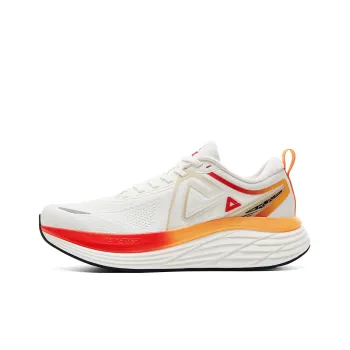 PEAK Running Shoes Men Low Top Super Light White/Red