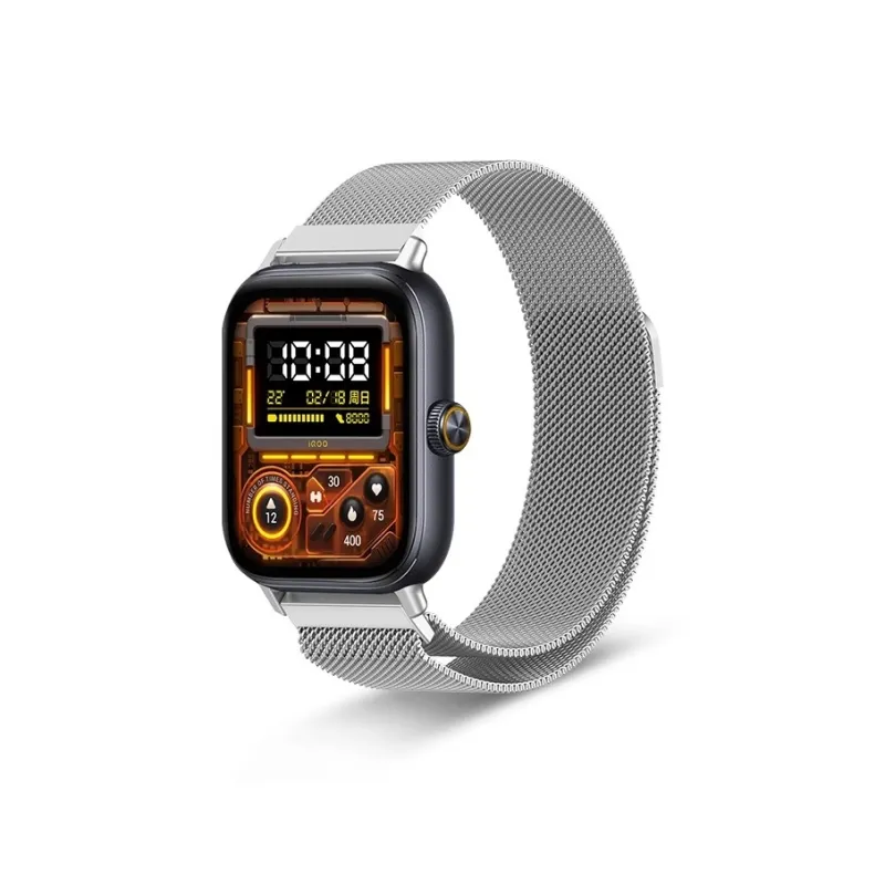 FZRT Vivoiqoo Compatibility Watch Band Beige Blue Magnetic Steel Band Metal Quick Release Style Metal-1