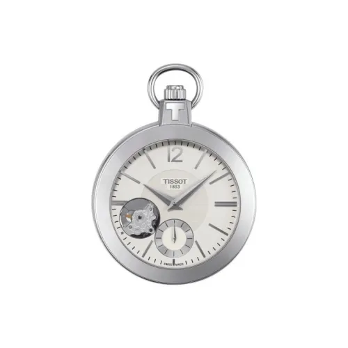 TISSOT Mechanical Movement Manual Mechanical Movement Stainless Steel Case Pocket Watch 49mm Unisex White