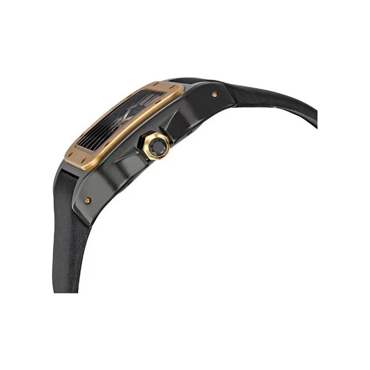 CARTIER Automatic Mechanical Movement Men's Watches Watch 44mm Black Dial Titanium Watch Case Fabric Strap-2