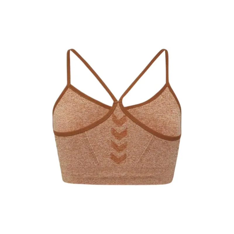 Hummel Seamless Sports Bra Sport Vests Women's Orange Yellow-1