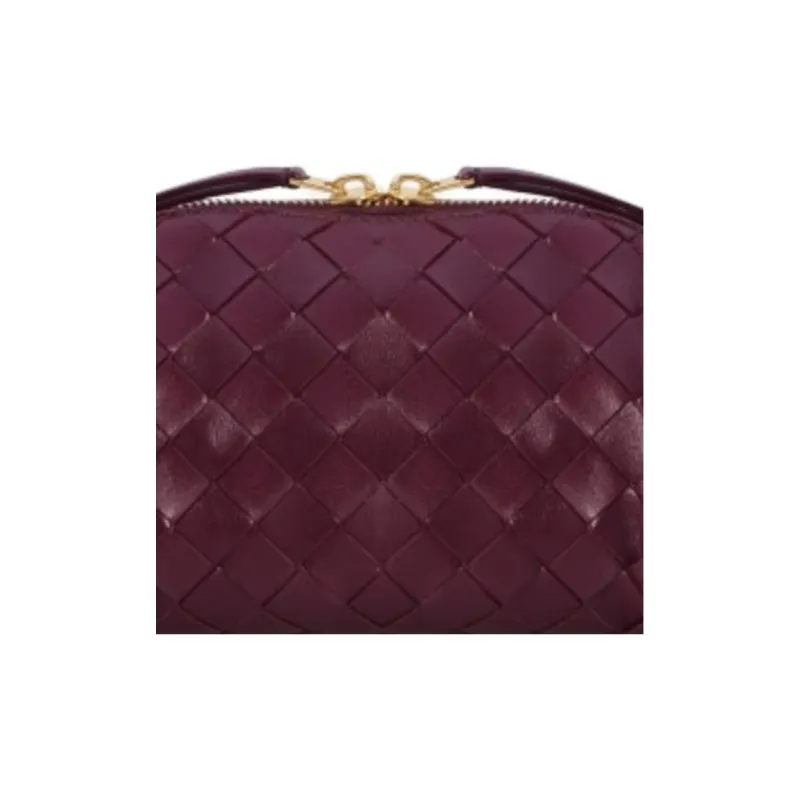Bottega Veneta Sheepskin Crossbody One Shoulder Clutch Regular Women's Red-4