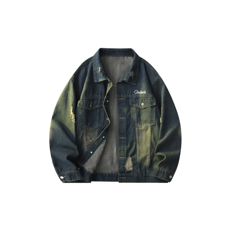 JINBEILE Denim Jackets Unisex-11