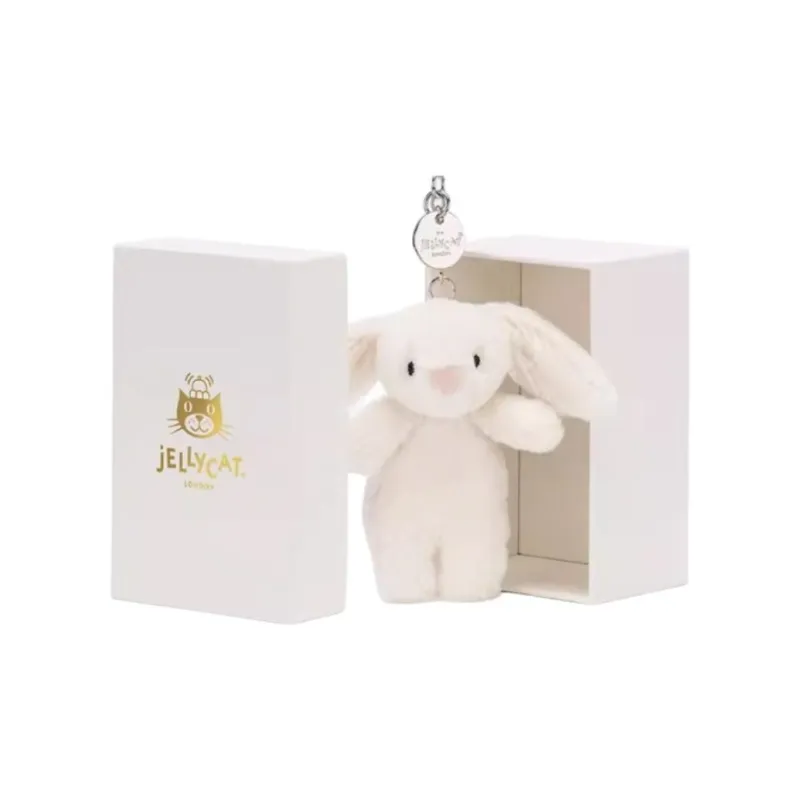 JELLYCAT Bashful Bunny Cream Bag Charm-5