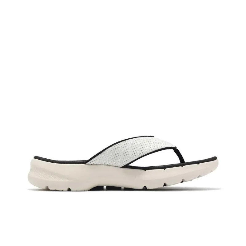 Skechers Go Walk 6 Abrasion-Resistant Slip-Resistant Flip Flops Men White-1