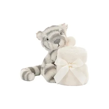 JELLYCAT Shy Collection Snow Tiger Soothing Towel Dolls Plush Doll 33cm Height