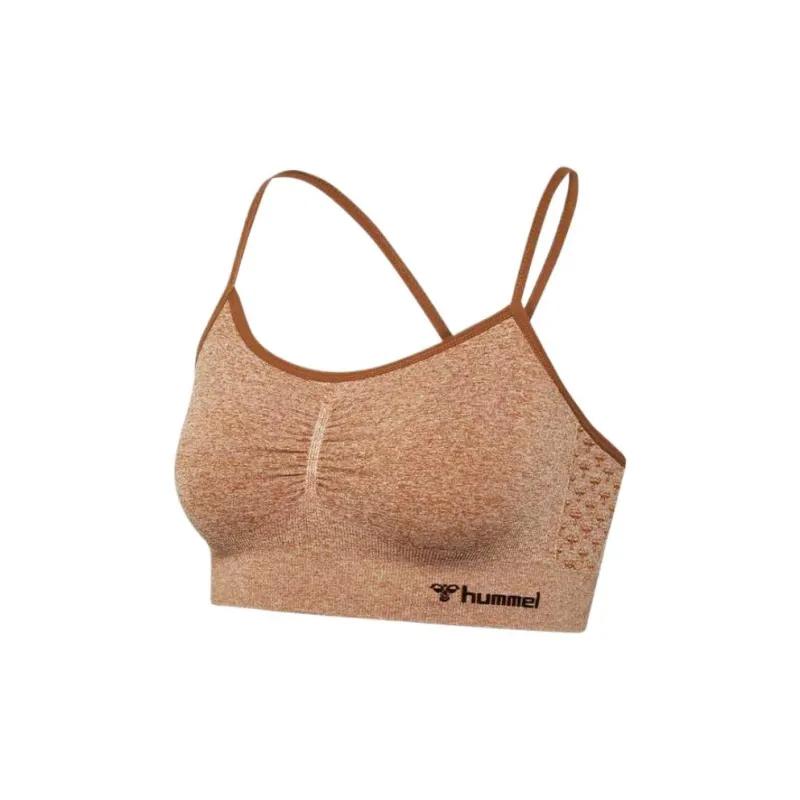 Hummel Seamless Sports Bra Sport Vests Women's Orange Yellow-2