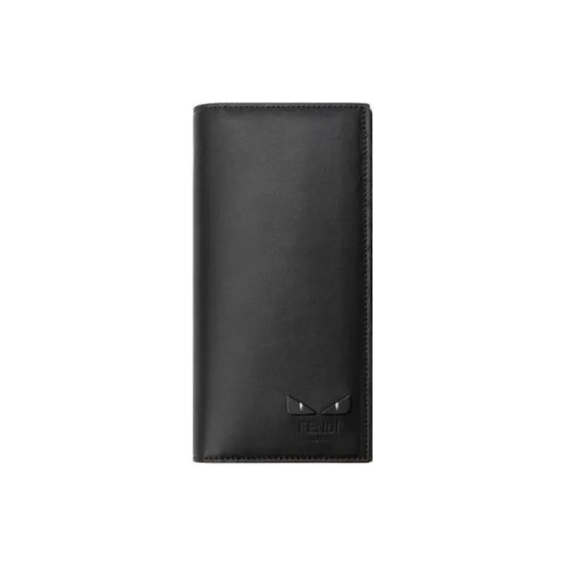 FENDI Leather Wallet Regular Men's Black-0