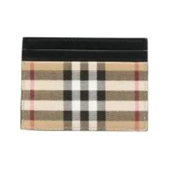 Burberry Thermoplastic Polyurethane Card Clip Card Holder Men Beige