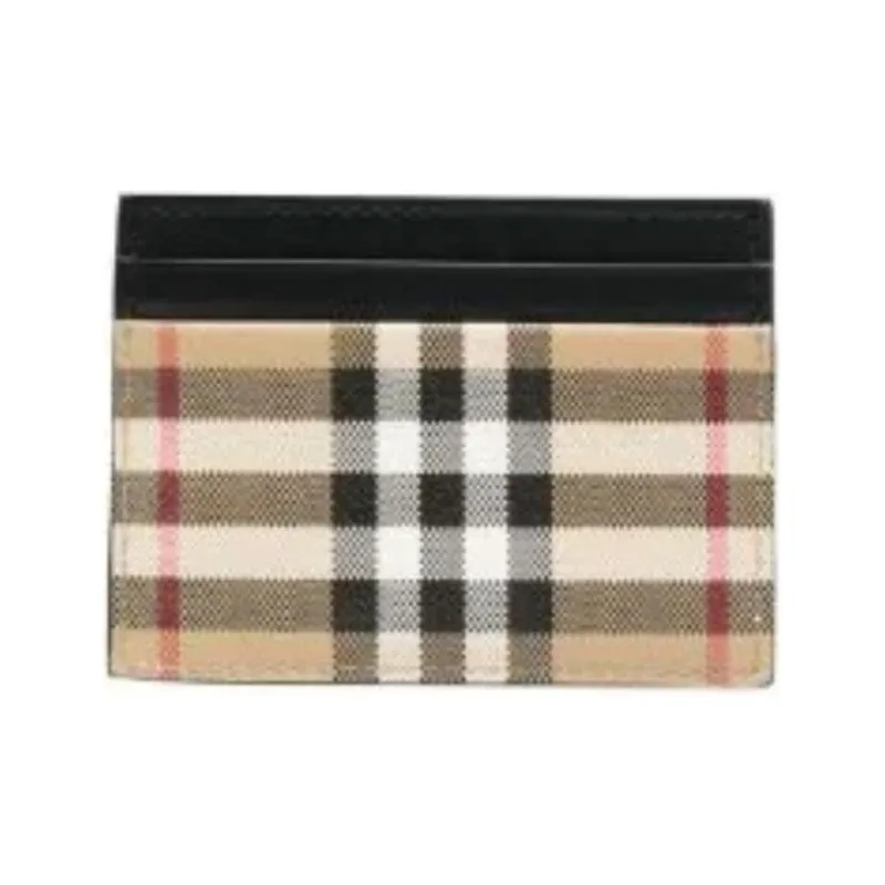 Burberry Thermoplastic Polyurethane Card Clip Card Holder Men Beige-0