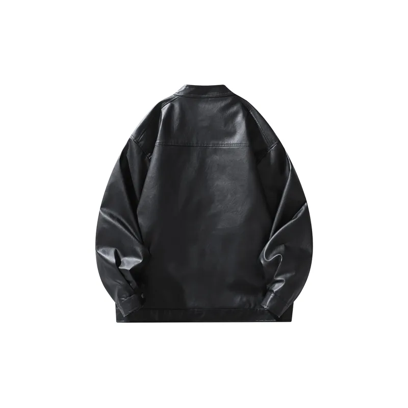 Qnxeey Leather Jackets Unisex-1