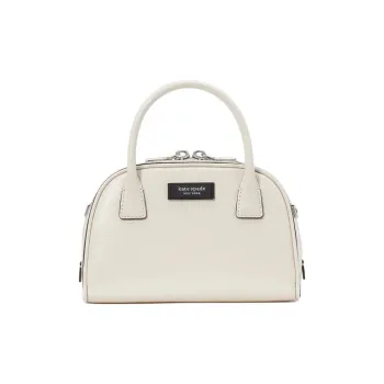 Kate Spade Cross Grain Cow Leather Handbag Crossbody Bag Mini Women's Sheepskin White