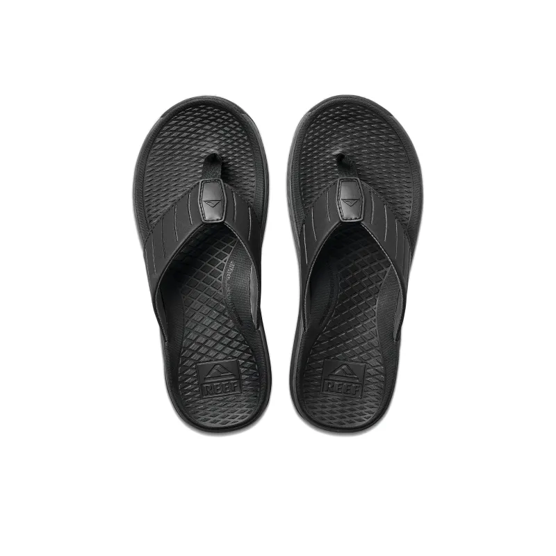 REEF Rubber Sole Slip-Resistant Quick Dry Flip Flops Men Black-3