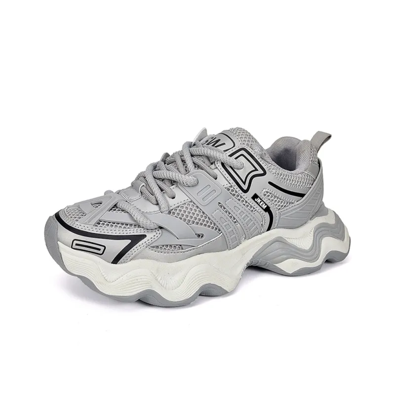 JKEM Cushioned Slip Resistant Abrasion Resistant Low Top Chunky Sneakers Men-6
