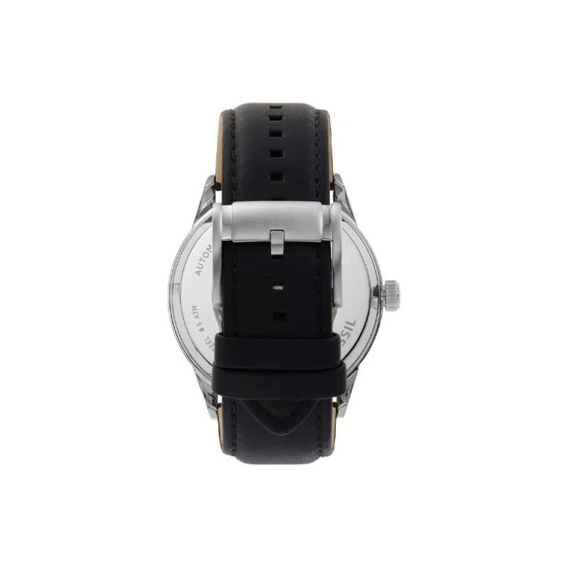 FOSSIL Wrist Watch Automatic Mechanical Movement Leather Watch Bands Black Dial Men's Watches-3