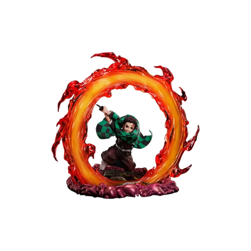 Aniple 1 8 Demon Slayer Tanjiro Kamado Infinite Train Chapter Sky Blue Heaven Ver. Scale Figures 28cm-0
