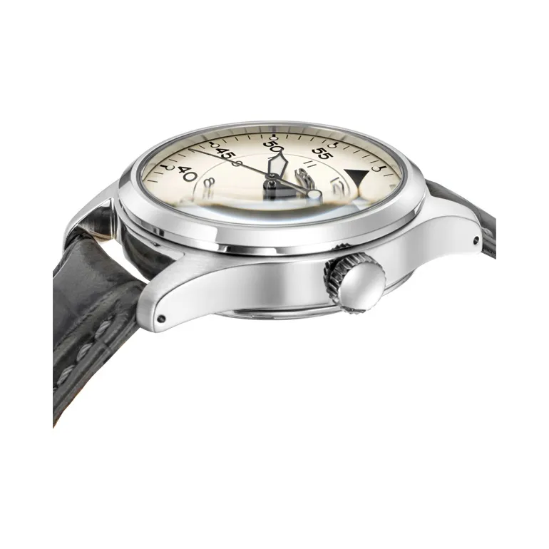 SEIKO Seiko5 Collection Automatic Mechanical Movement Leather Strap Watch Men's Watches Gray Dial SRPJ87K1-1
