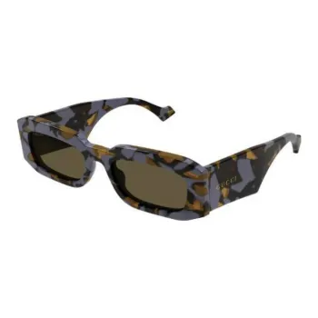 GUCCI Acetate Irregular Shape Sunglasses Men Multicolor
