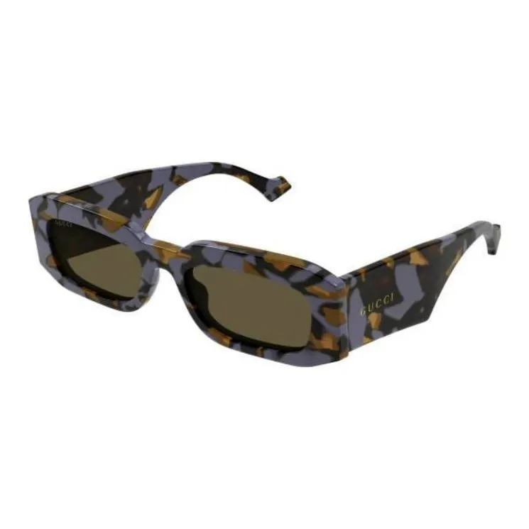 GUCCI Acetate Irregular Shape Sunglasses Men Multicolor-0