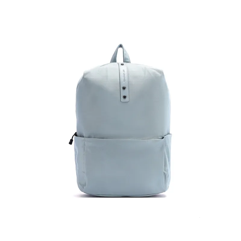 RED DRAGONFLY Fabric With Microfiber Synthetic Leather Backpack Medium Size Men Black Blue-4