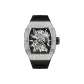 HBR970.2-White Case Black Strap