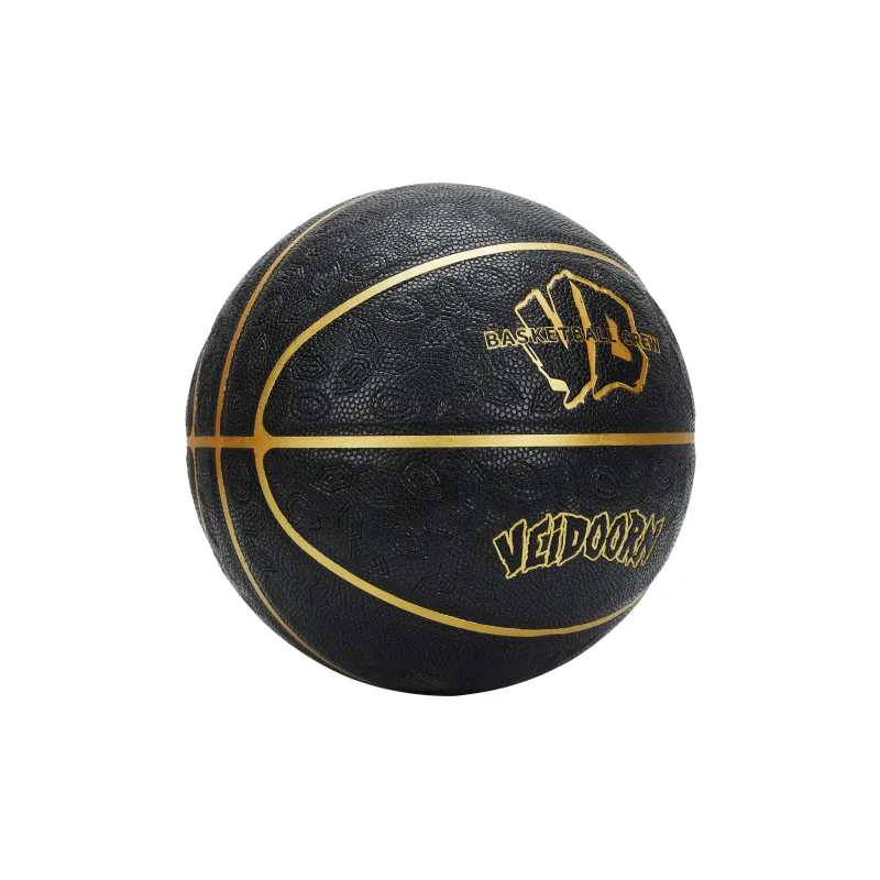 VEIDOORN PU Basketball Black Gold Size 7 Training Unisex-8