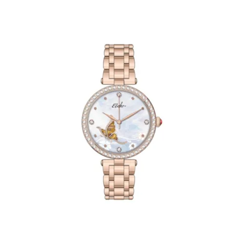 EBOHR Revenge Collection Mechanical Movement Chinese Watches Women's Mother-of-Pearl Color Watch Dial