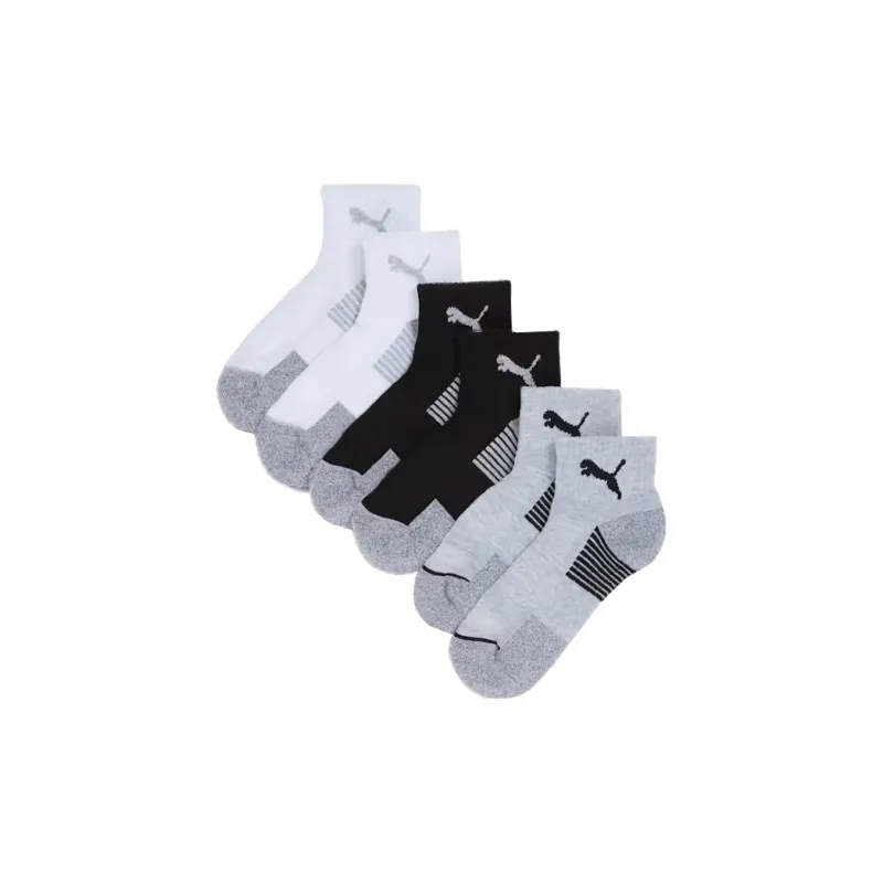 PUMA Calcetines Deportivos De Media Felpa Para Mujer 6 Pares-0