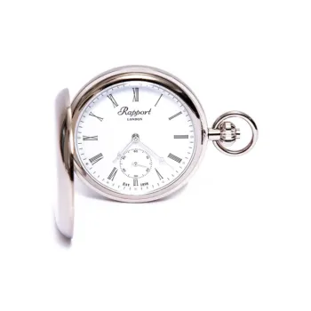 RAPPORT Mechanical Movement Manual Mechanical Movement Brass Pocket Watch 50mm Unisex Silver