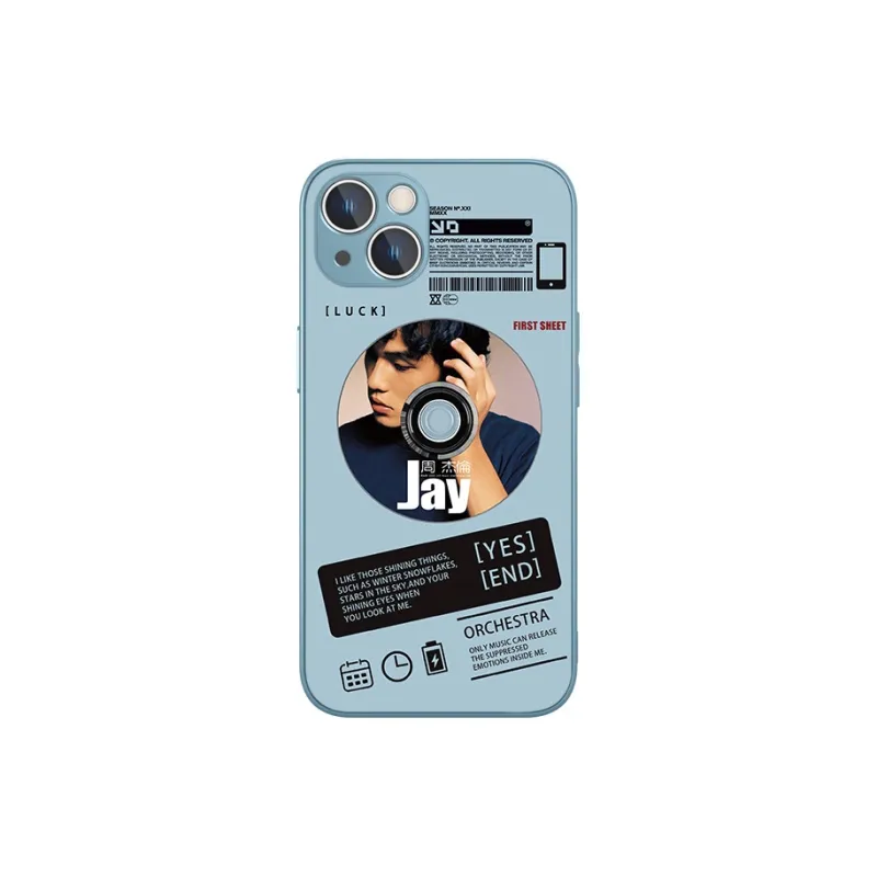 MSMF Glass Material Creative Record Phone Cases Compatibility With Apple Collection-6