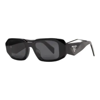 PRADA Plate Frame Metal Enamel Rectangular Sunglasses Women's Multicolor