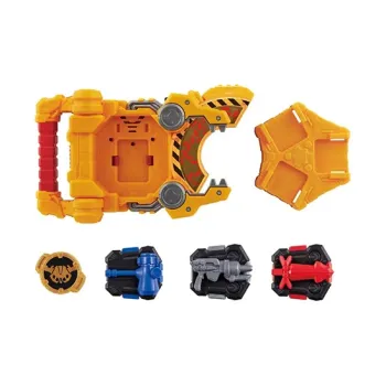 BANDAI DX Kamen Rider Geats Sika Core ID & Powerful Builder Belt Set Yellow Hobby Model