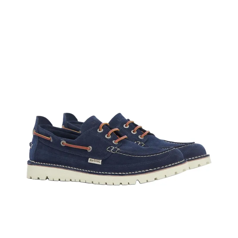 BARBOUR Mousa Boat Shoes Men's Blue-3