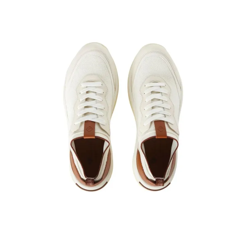 Loro Piana Low Top Casual Shoes Men White-4